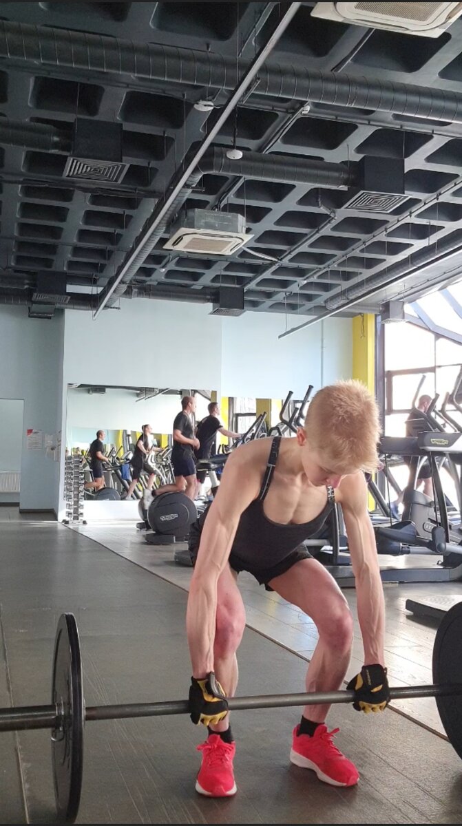 Фото с тренировки автора 