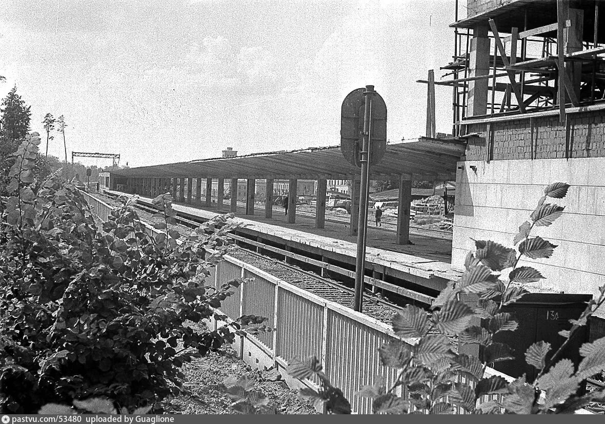 Строительство станции "Измайловская", 1961. Фото В. Кошевого сайта www.pastvu.com.