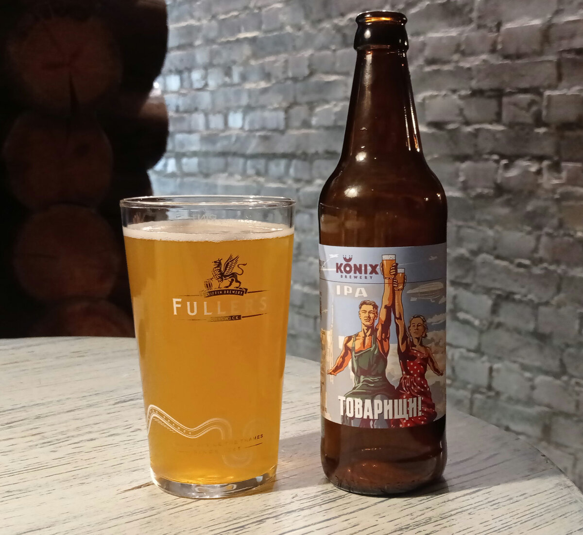 IPA ТОВАРИЩИ! в стакане. Фото автора