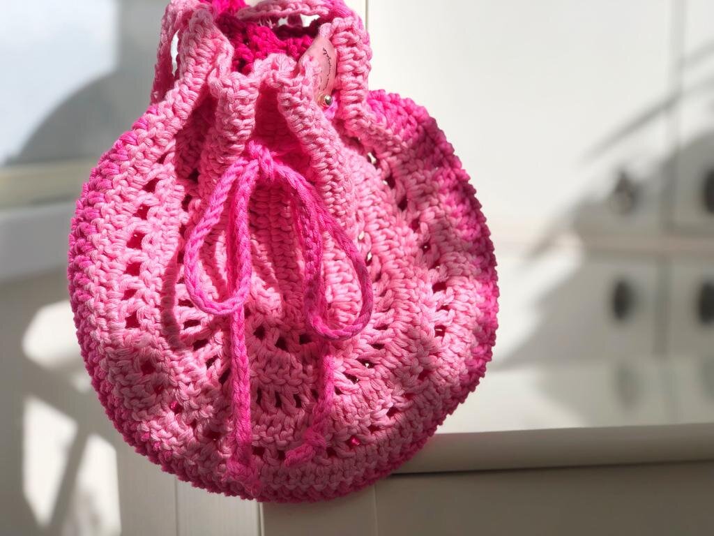 Рюкзак "Лира" связан по мастер-классу.