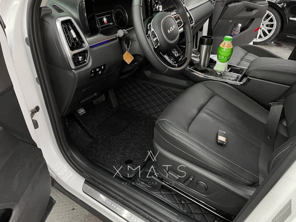 3D Коврики из экокожи на KIA Sorento MQ4