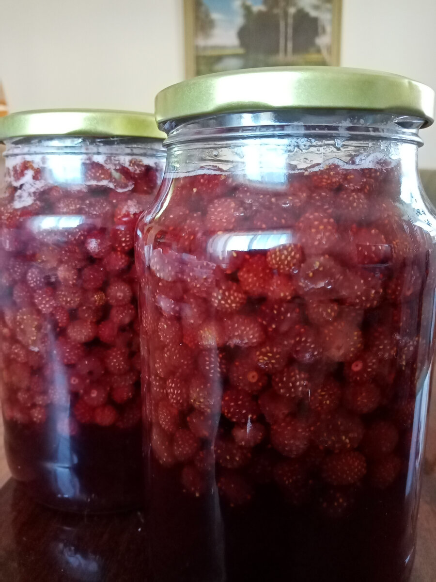 Варенье из дикой (горной) клубники. Без воды. 