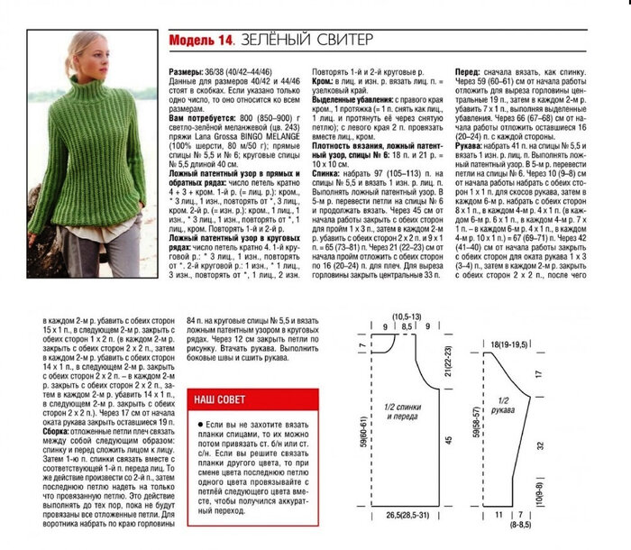 Пуловер патентной резинкой спицами для женщин схемы и описание