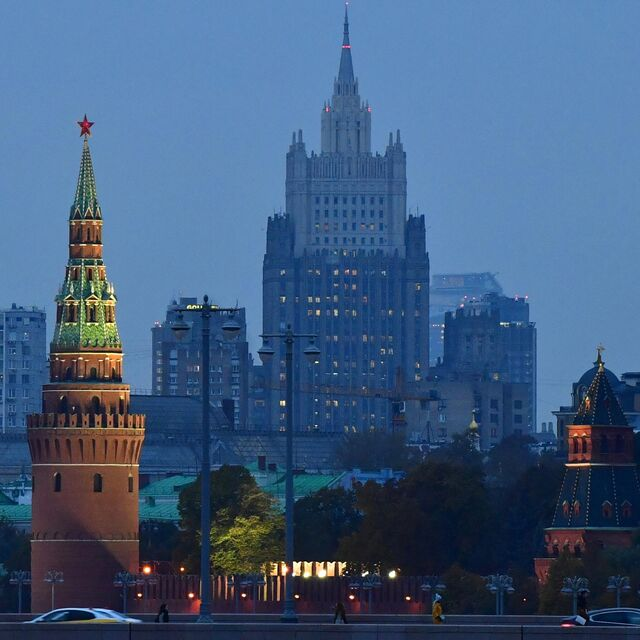 Вид на МИД Российской Федерации...