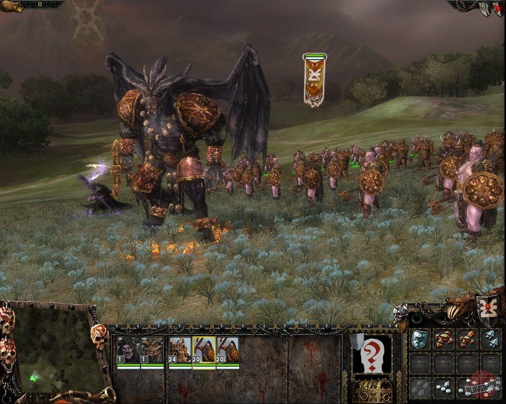 Князь Демонов тоже как бы намекает, что он служит Кхорну.