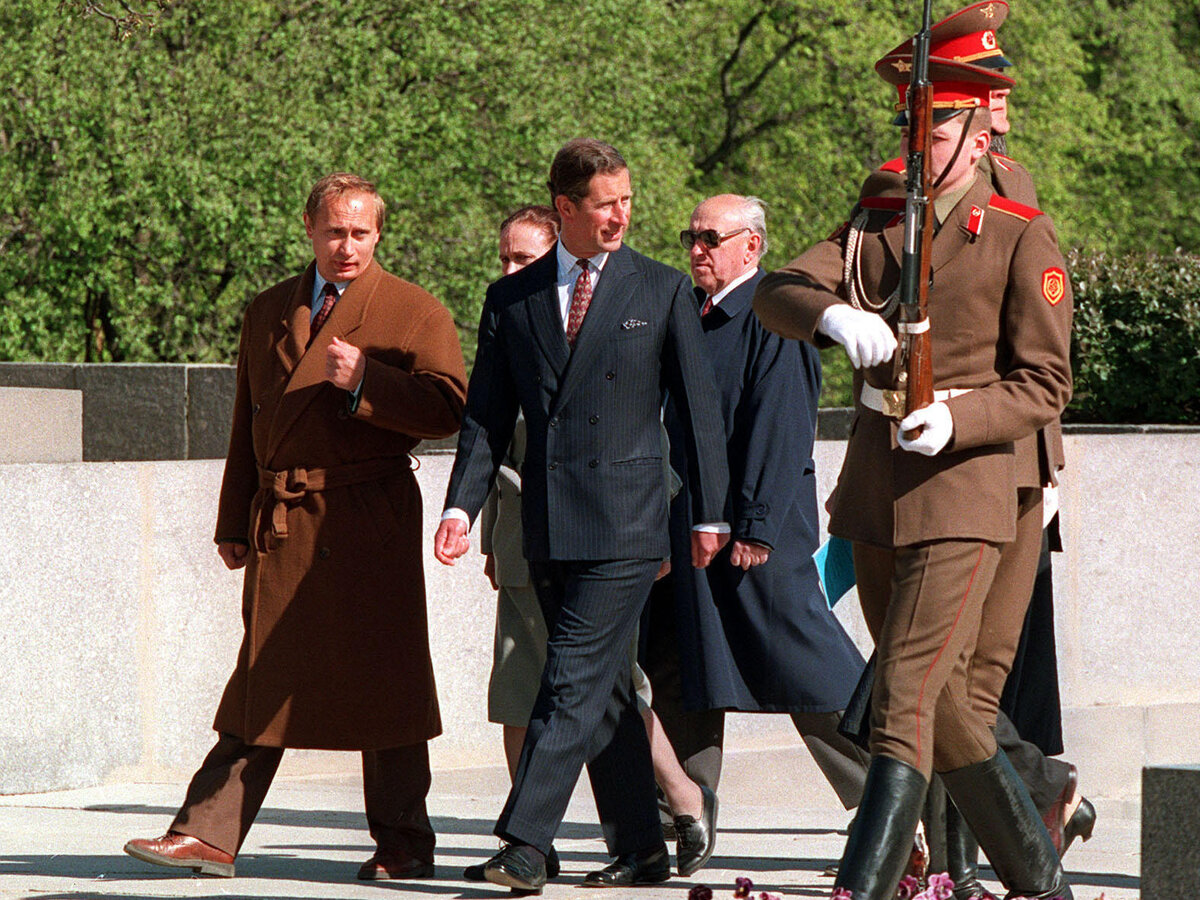 Владимир Путин и принц Чарльз в Санкт-Петербурге, 1994