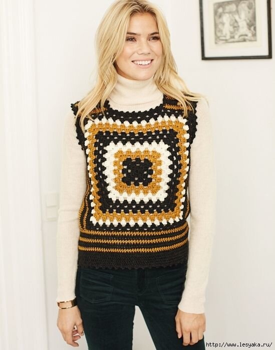 Бурда Стиль. https://burdastyle.ru/vyazanie/kruchkom/zhilet-s-mnogotsvetnym-kvadratnym-motivom-5504/