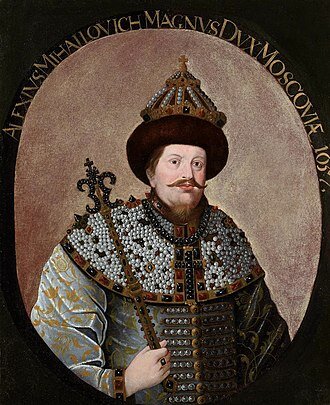 Алексей Михайлович Тишайший (9 (19) марта 1629, Москва — 29 января (8 февраля) 1676, Москва) — второй русский царь из династии Романовых (14 (24) июля 1645 — 29 января (8 февраля) 1676), сын Михаила Фёдоровича и его второй жены Евдокии.