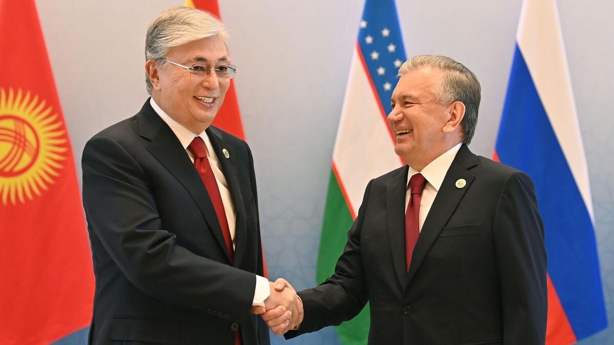    Касым-Жомарт Токаев и Шавкат Мирзиеев:akorda.kz