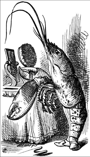 Иллюстрация к "Алисе в Стране чудес" Льюиса Кэрролла.  Художник сэр Джон Тенниел.