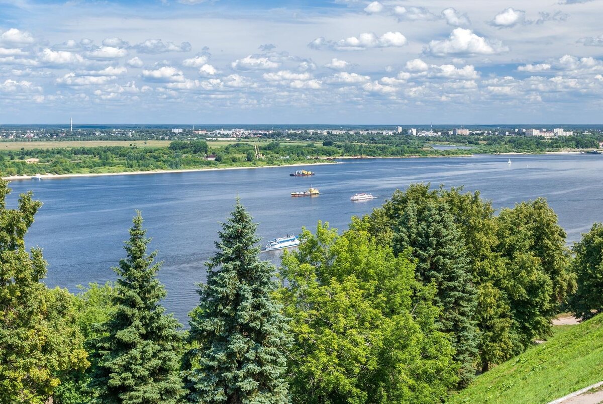 пейзажи реки волги