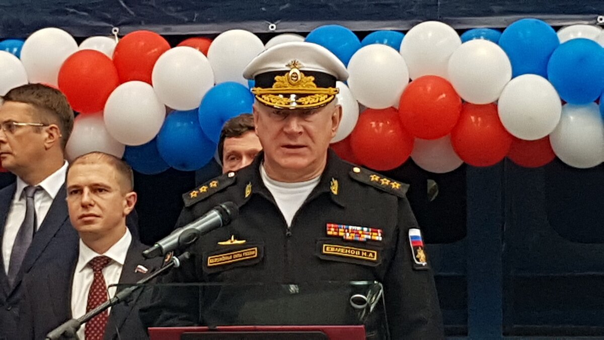 Главнокомандующий ВМФ России адмирал Николай Евменов. Фото — "Технология машиностроения"