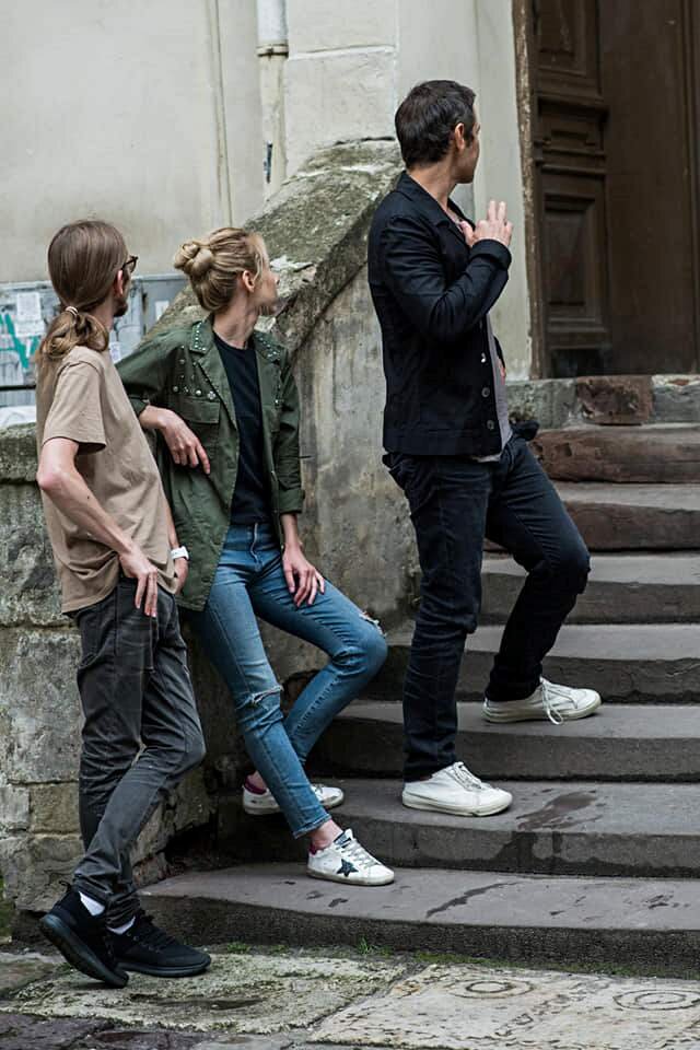 Львов. Устим Похмурский, Ирина Швайдак и Святослав Вакарчук.