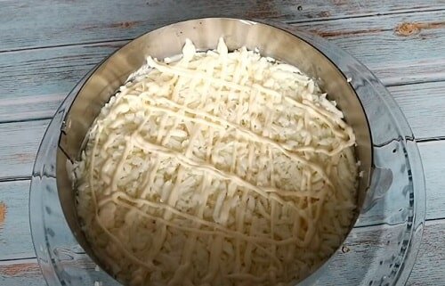 Салат Мимоза с рисом , пошаговый рецепт с фото на ккал