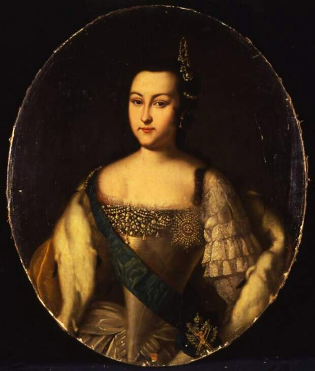 Портрет Анны Леопольдовны. Неизвестный художник (возможно, Луи Каравак)