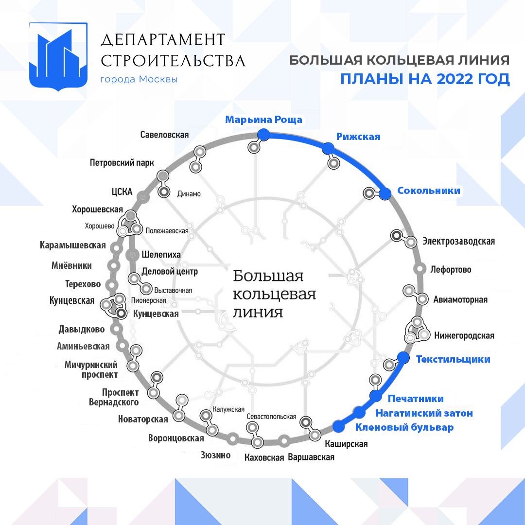 Карта большого кольца метро москвы на карте