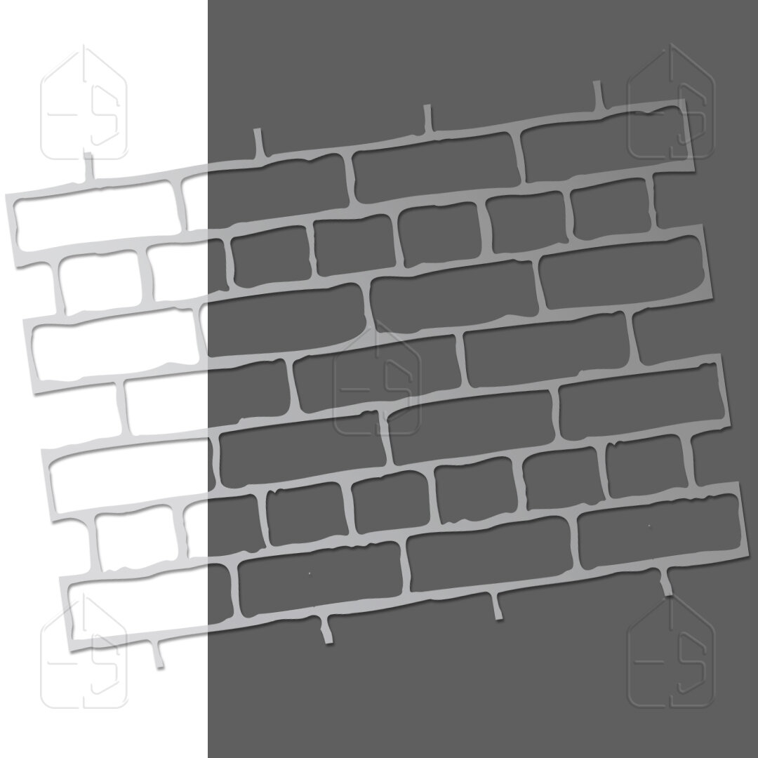 Трафарет кирпичная кладка 123/145