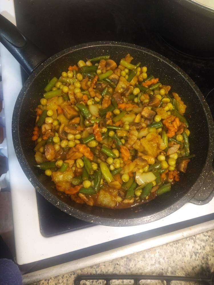 Тушеные овощи на сковороде рецепт с фото пошагово