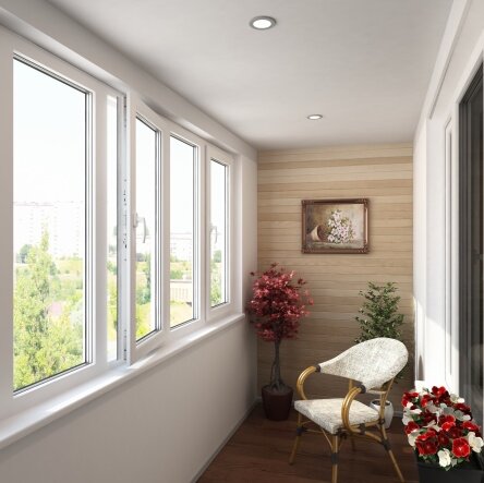  Остеклить балконный блок алюмопрофилем