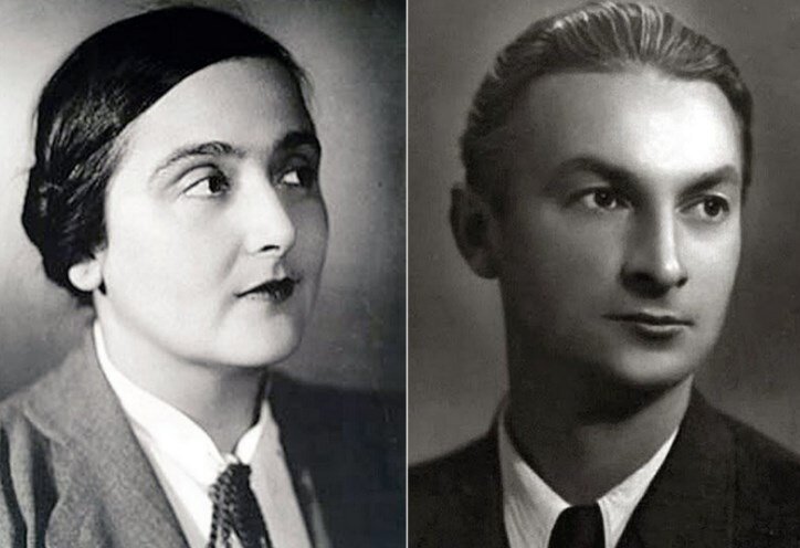 Фото: lovers-of-art.livejournal.com советский и российский актёр театра и кино, Народный артист СССР - Георгий Михайлович Вицин и его первая гражданская супруга - советская театральная актриса Надежда Васильевна Тополева