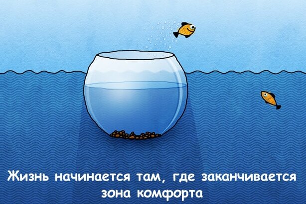Выйти за пределы зоны комфорта значит сделать что-то новое,