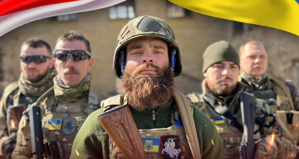 Бойцы полка имени  Кастуся Калиновского