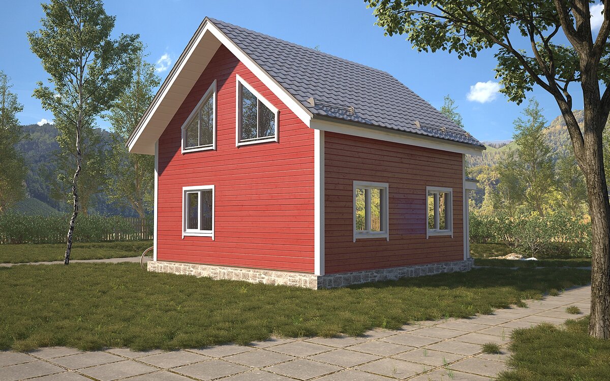 Скандинавский дом 6х7,5