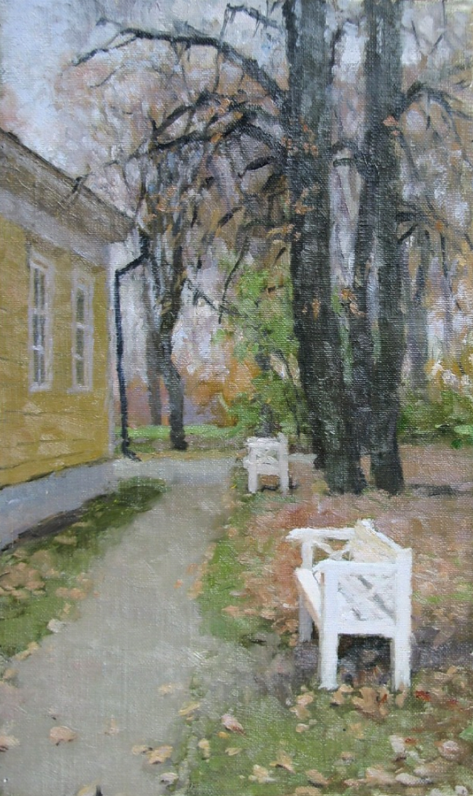 Фотография картины В. Худякова "Осенняя пора" (из открытых источников)