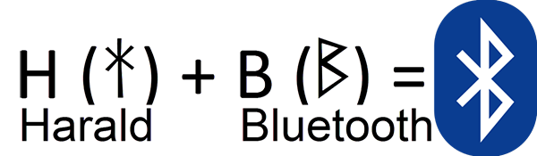 Логотип технологии сделан из инициалов Harald Bluetooth в руническом алфавите. Источник: habr.com