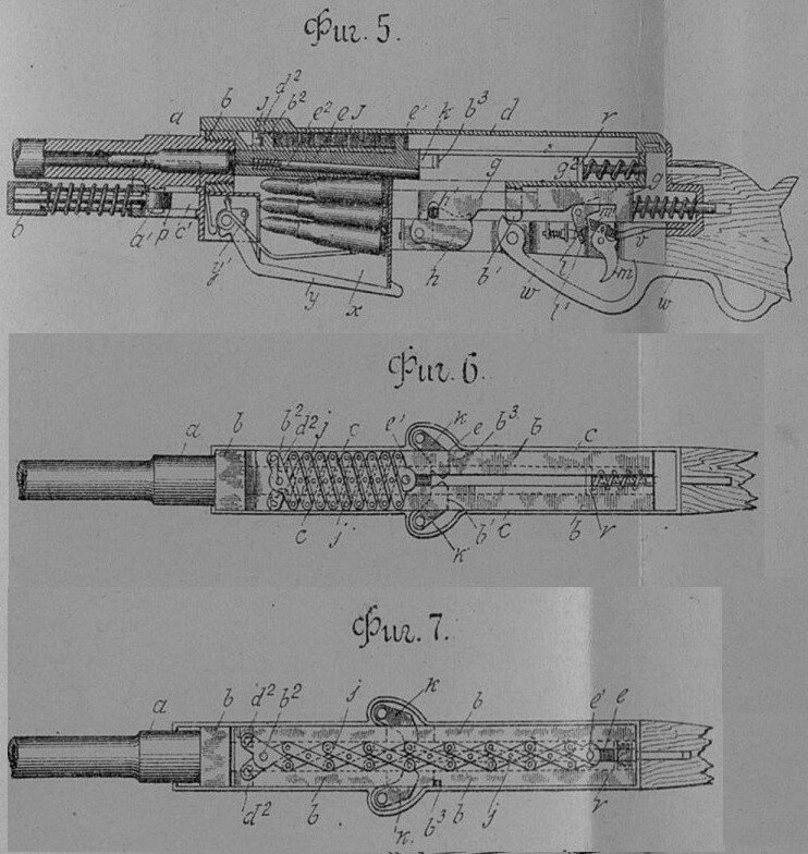 Конструкция винтовки Галле.