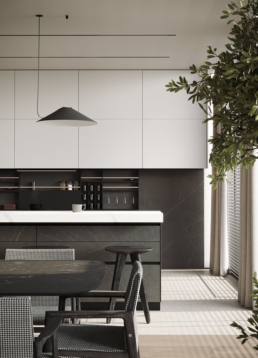 Просторная кухня