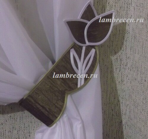 подхват для штор своими руками