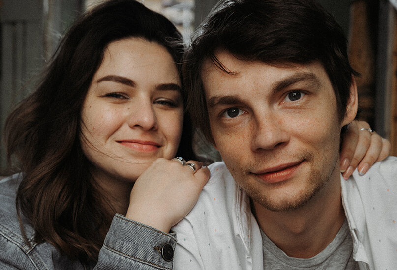 Екатерина с мужем. Фото из личного архива