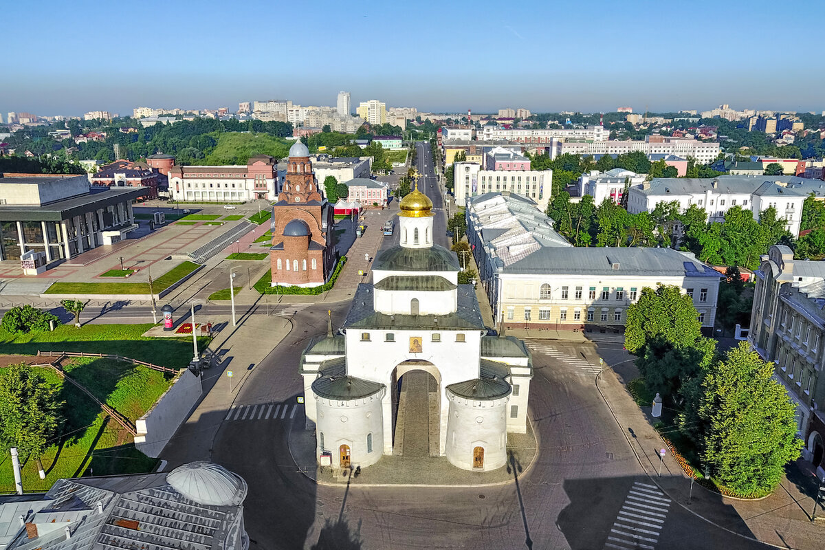 Золотые ворота во Владимире высота