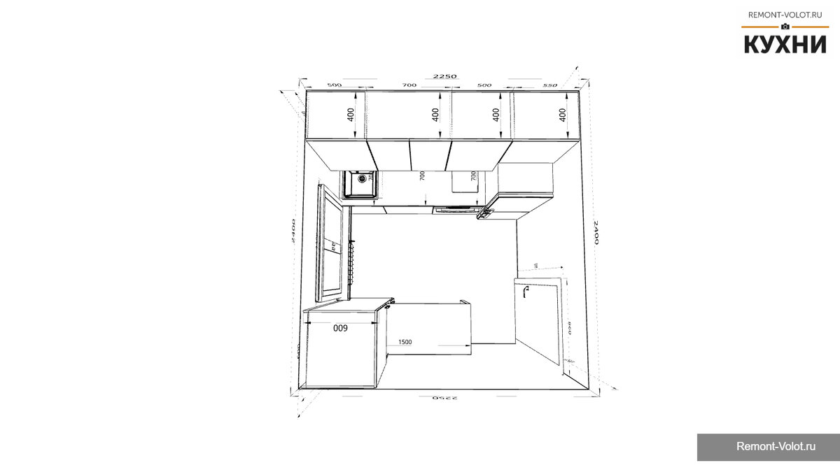 стол в задвинутом состоянии оставляет нормальный проход