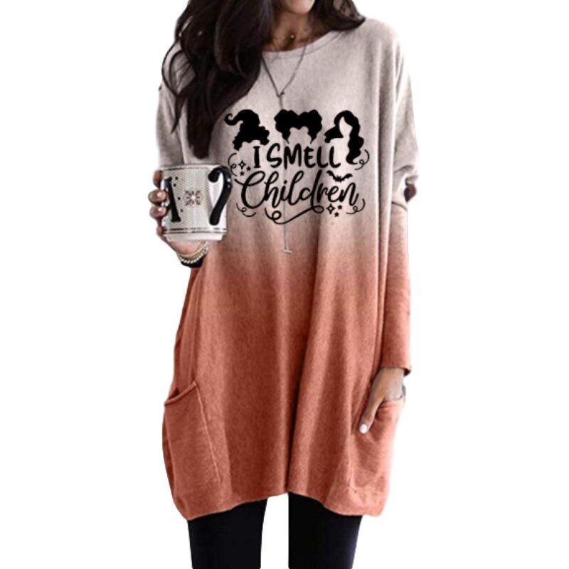 Длинные женские туника с принтом кошка