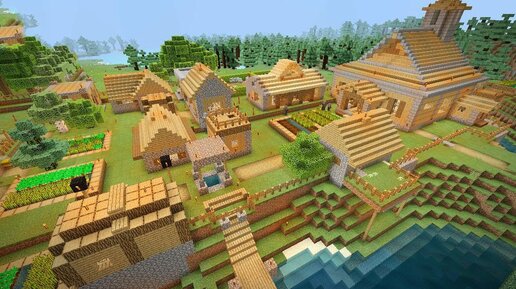 СТРОИМ БЕЗОПАСНУЮ ДЕРЕВНЮ В МАЙНКРАФТЕ! ВЫЖИВАНИЕ С ПОДПИСЧИКАМИ В MINECRAFT!