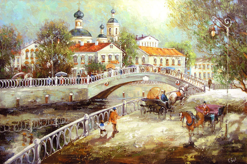 Немецкая слобода. Картина Боева С.