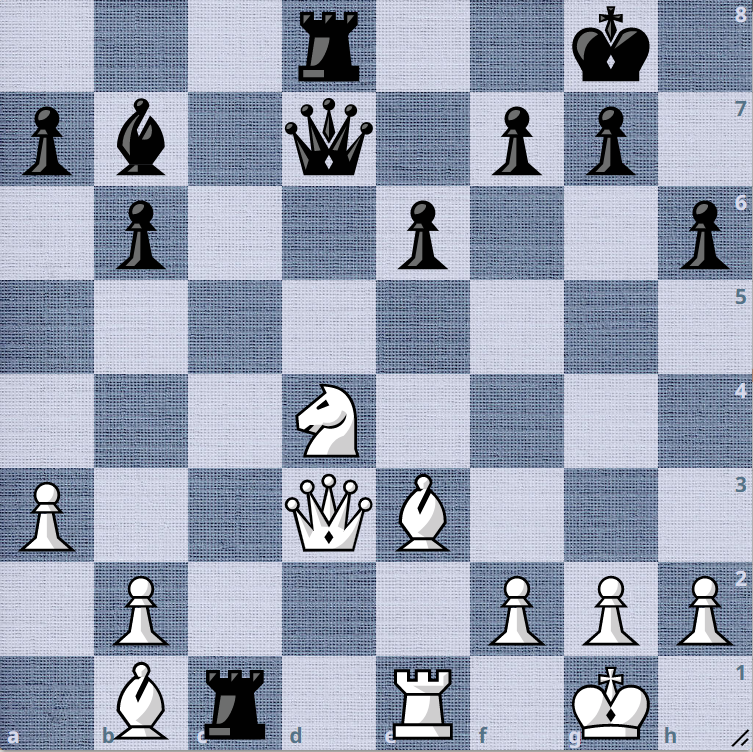 ход белых, в партии был мат в 4 хода