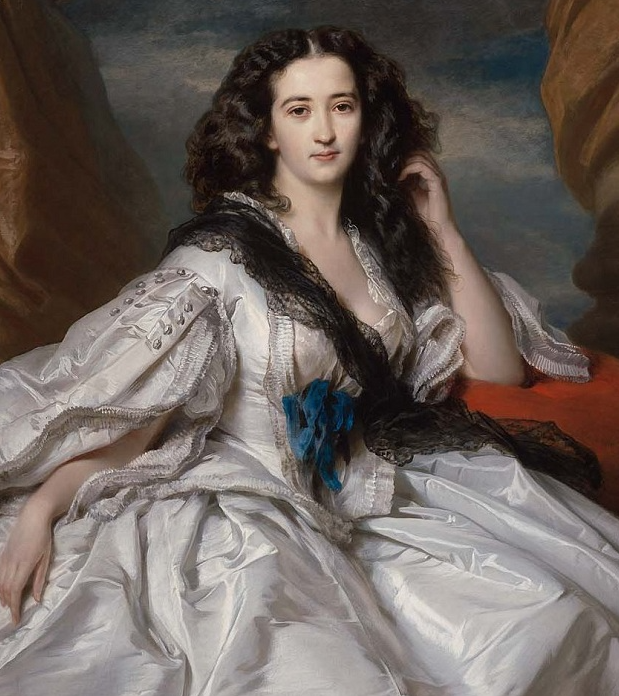 Художник Франц Ксавьер Винтерхайтер. Изображена Венцеслава Барщевская, мадам де Юрьевич.  