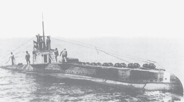 Германская подводная лодка UC-15, на выставленных минах которой подорвался
пароход «Меркурий»