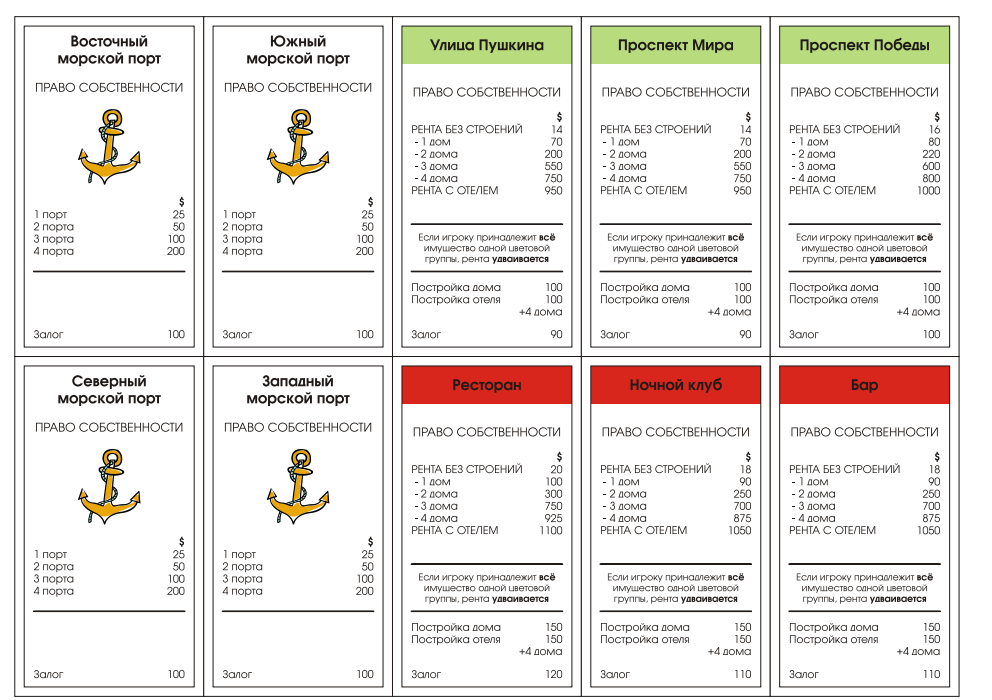 Монополия своими руками распечатай и играй