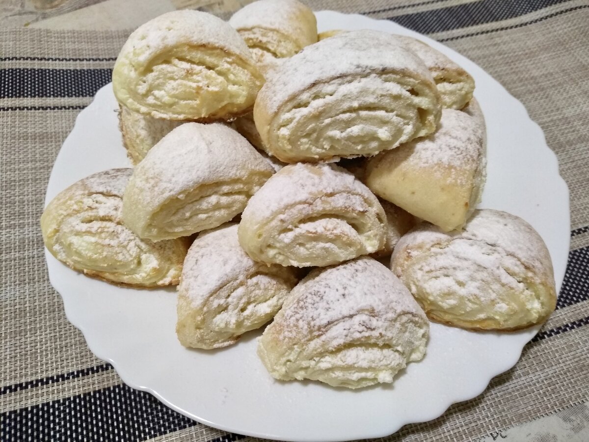 Слоеное печенье на кефире