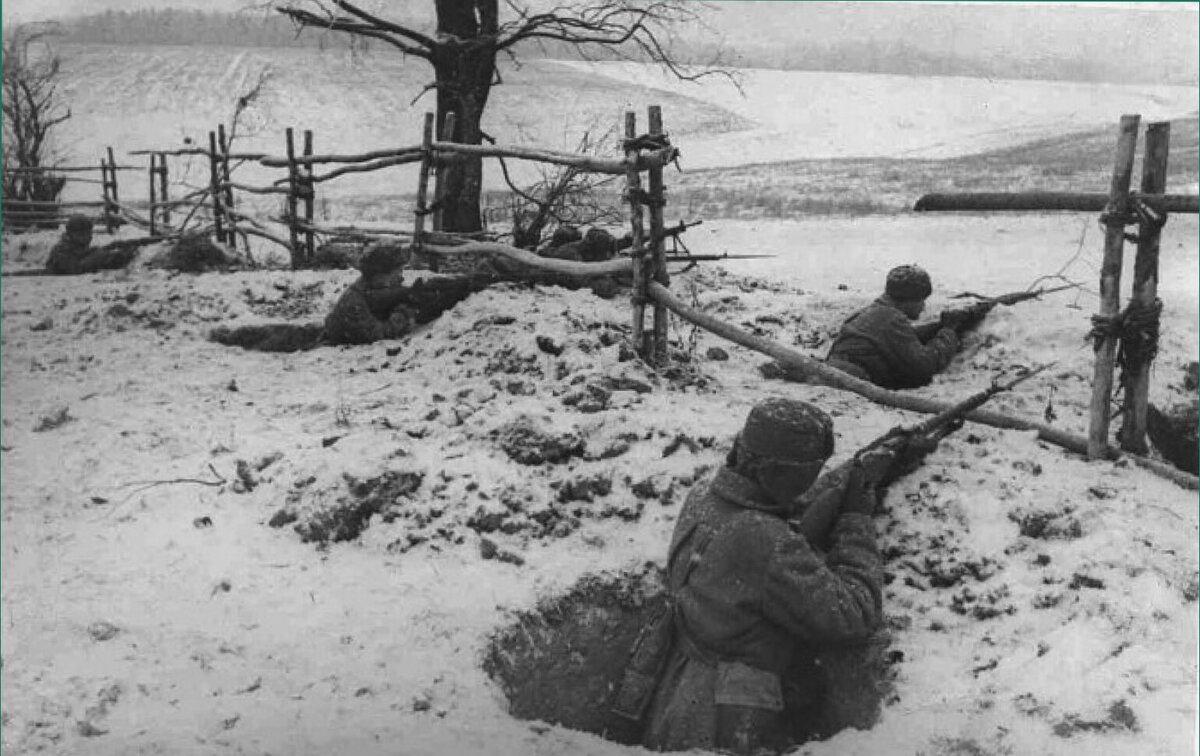 На позициях под Москвой. Фото из открытых источников.