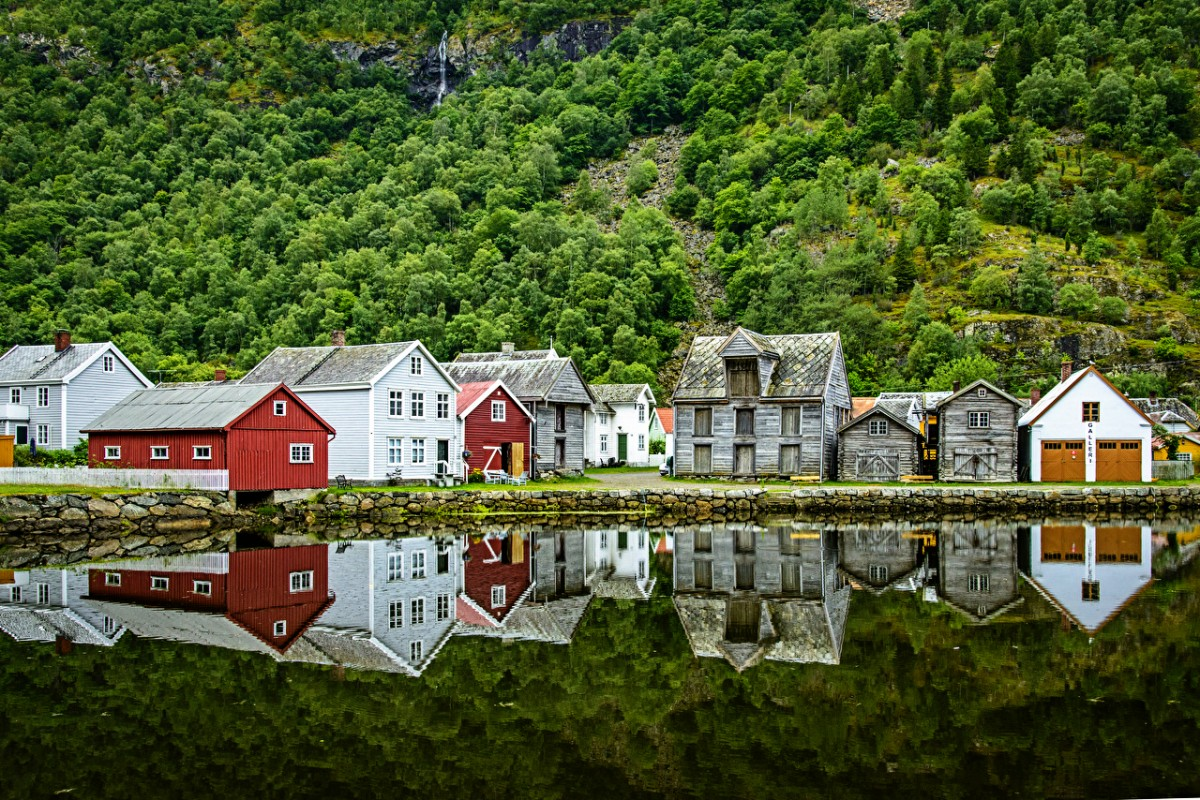 Деревня в норвегии фото