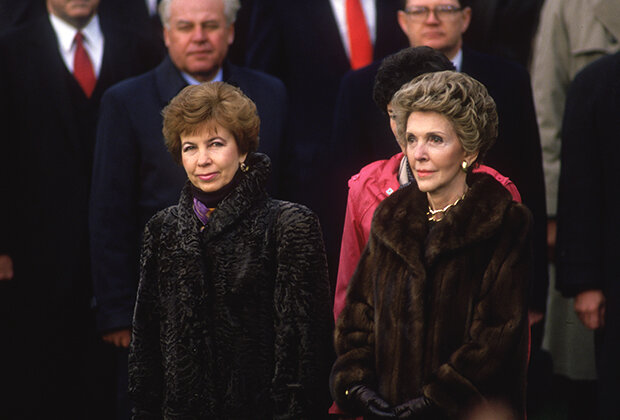 Раиса Горбачева и первая леди США Нэнси Рейган, Вашингтон, 1987 год
Фото: Jacques Langevin / Sygma / Sygma via Getty Images