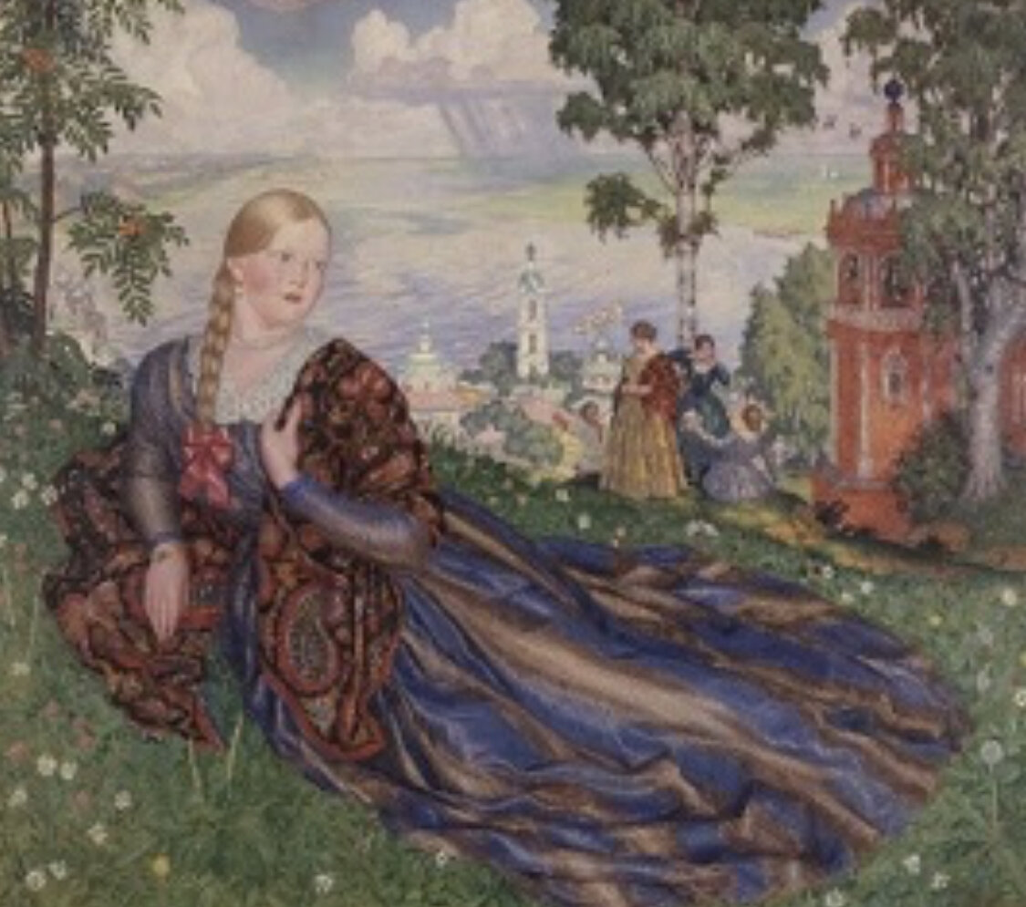 «Девушка на Волге». Б.М.Кустодиев. Музей Императорских коллекций. Токио. 