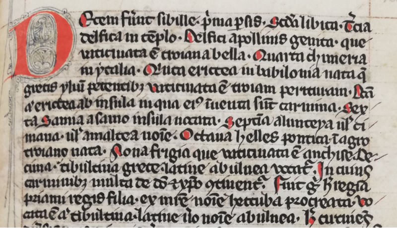 Пророчество Десятой Сивиллы (Франция, 2-я половина XIV в.): Harley MS 3723, f. 123р