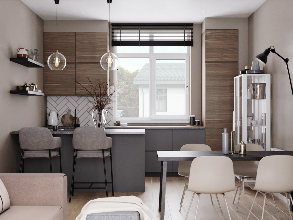 Дизайн-проект кухни в КП Green Park