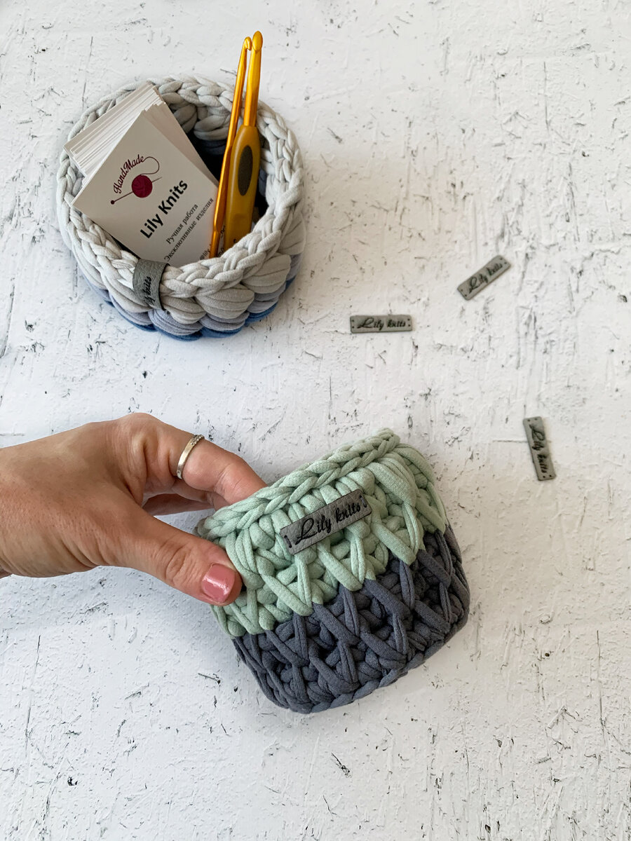 Корзинка узором «Соты»